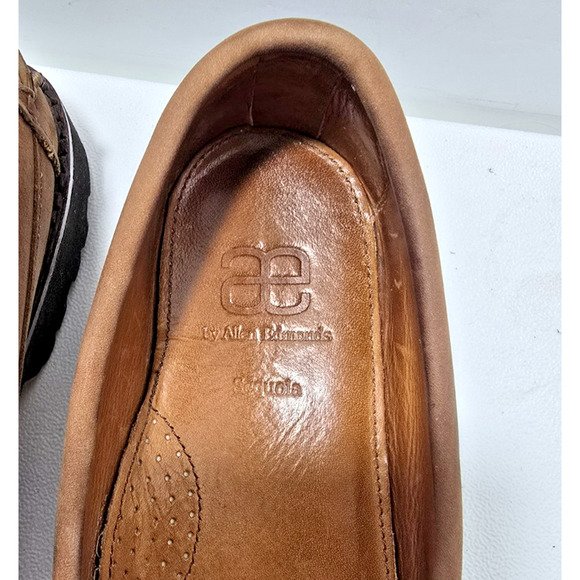 Allen Edmonds Sequoia Loafers Mens Size 10 D Brown Nubuck Leather Shoes Moccasin - Picture 3 of 9